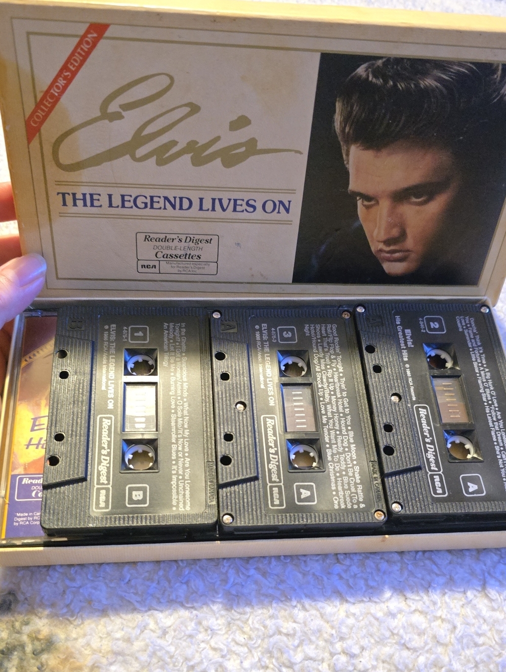 'The Legend Lives On' Elvis Cassette Collection - Black